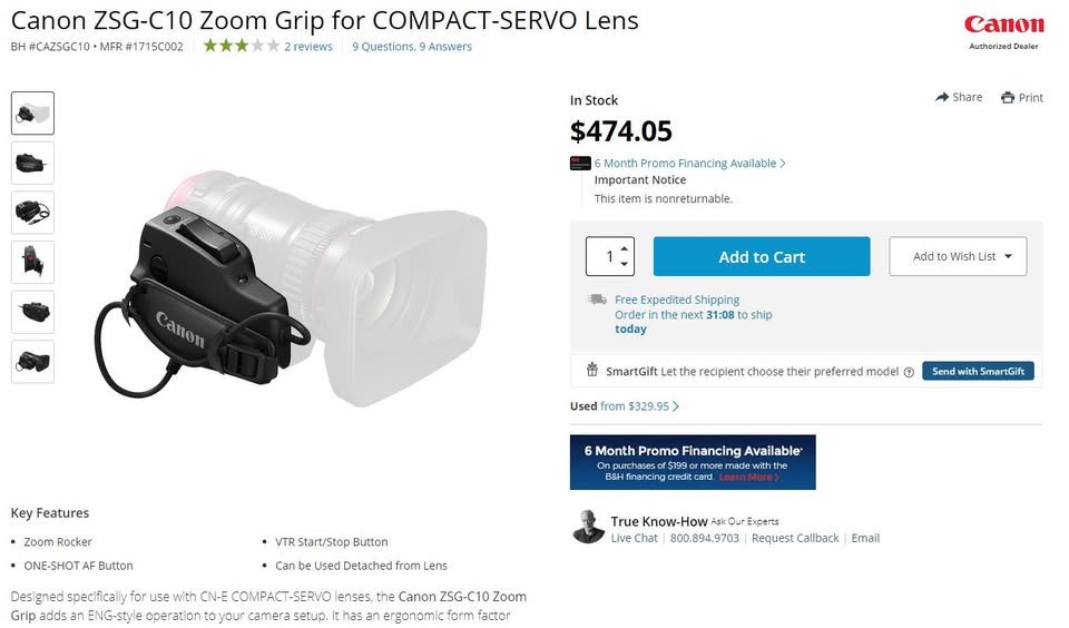 Canon CN-E 18-80mm T4.4 with zooming grip - Image 11